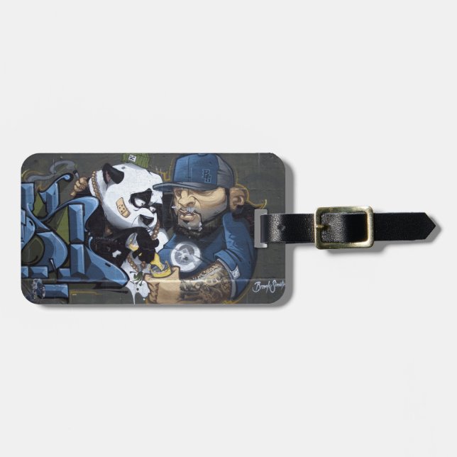 Sweet Ledsen Panda hittade en Buddy Bagagebricka (Horisontell Framsida)