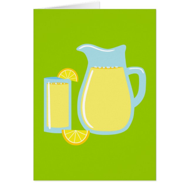 Sweet Lemonade Hälsningskort (Framsidan)