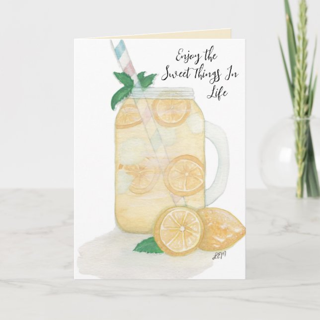 Sweet Lemonade Tack Kort (Framsida)