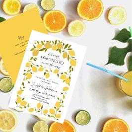 Sweet Lemoncito Boho Citrus Baby Shower Inbjudningar