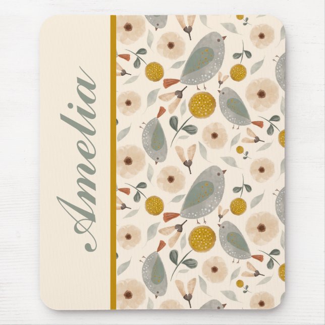 Sweet Little Birds Personlig Mousepad Musmatta (Framsidan)