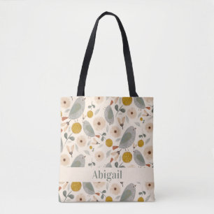 Sweet Little Birds Tote Bag Tygkasse