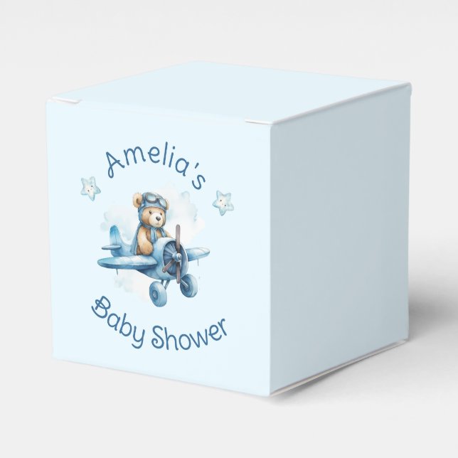 Sweet Little Boy on the Way Baby Shower Presentaskar (Framsidan Sidan)