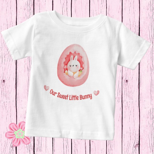 Sweet Little Bunny Baby Påsk T-Shirt (Skapare uppladdad)