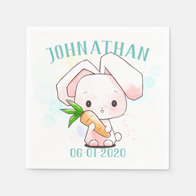 Sweet Little Bunny Napkins Pappersservett (Framsidan)