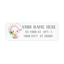 Sweet Little Bunny Returadress Etikett