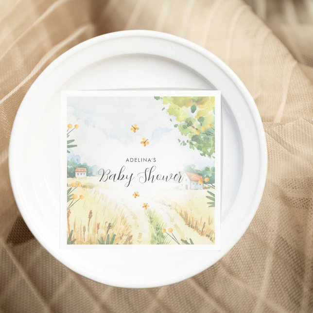 Sweet Little Farm Baby Shower  Pappersservett (Skapare uppladdad)