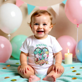 Sweet Little Hearts Dino Birthday Personalized T Shirt