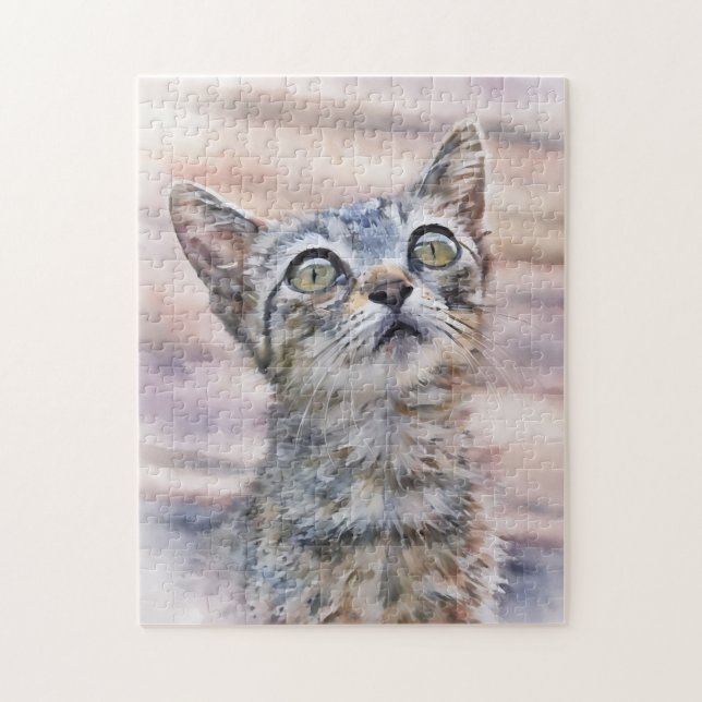 Sweet Little Kitten Art Puzzle Pussel (Vertikal)