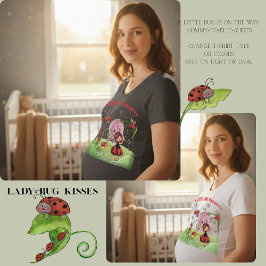 Sweet Little Lady Ladybug Mommy To Be Baby Shower T Shirt