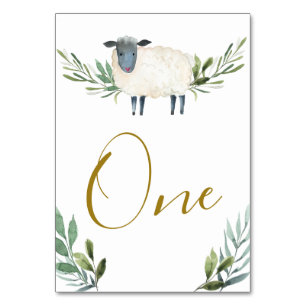 Sweet Little Lamb Greenery Bordsnummer