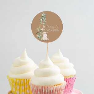 Sweet Little Lamb Greenery Cuppie Topper Runt Klistermärke