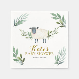 Sweet Little Lamb Greenery Pappersservett