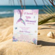 Sweet Little Mermaid Pastel Ocean Girl