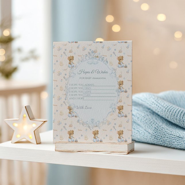 Sweet Little Mouse Baby Shower Enclosure Card Tilläggskort (Skapare uppladdad)