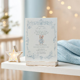 Sweet Little Mouse Baby Shower Invitation Inbjudningar