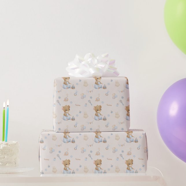 Sweet Little Mouse Wrapping Paper Presentpapper (Festgåvor)