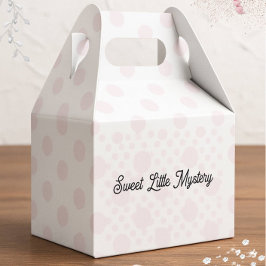 Sweet Little Mystery Pink Polka Dot Favor Box Presentaskar