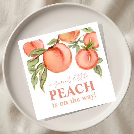 Sweet Little Peach Baby Shower  Pappersservett