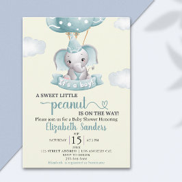 Sweet Little Peanut is on the way Baby shower Inbjudningar