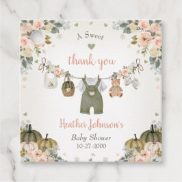 Sweet Little Pumpkin Autumn Baby Shower Gåvor Etiketter