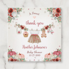 Sweet Little Pumpkin Autumn Baby Shower Gåvor Etiketter