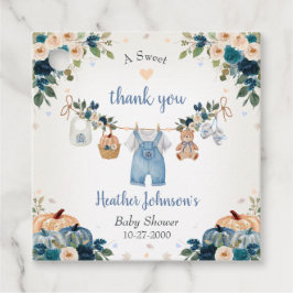 Sweet Little Pumpkin Autumn Baby Shower Gåvor Etiketter