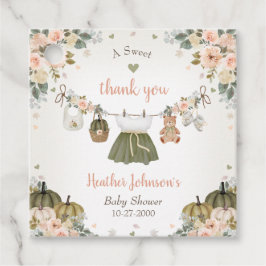 Sweet Little Pumpkin Autumn Baby Shower Gåvor Etiketter