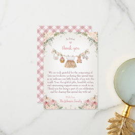 Sweet Little Pumpkin Autumn Baby Shower Tack Kort