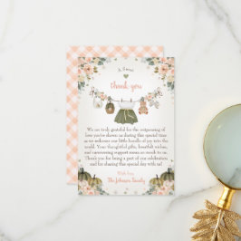 Sweet Little Pumpkin Autumn Baby Shower Tack Kort