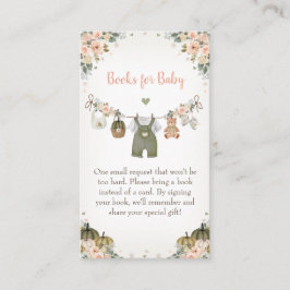 Sweet Little Pumpkin Autumn Baby Shower Tilläggskort