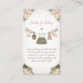 Sweet Little Pumpkin Autumn Baby Shower Tilläggskort