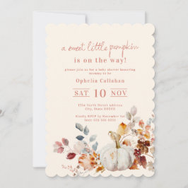 Sweet Little Pumpkin Baby Shower Inbjudningar