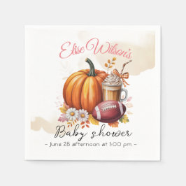 Sweet little pumpkin is on the way pappersservett