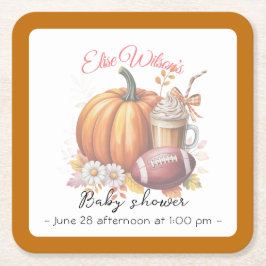 Sweet little pumpkin is on the way underlägg papper kvadrat