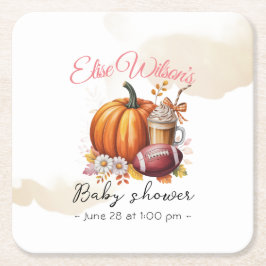 Sweet little pumpkin is on the way underlägg papper kvadrat