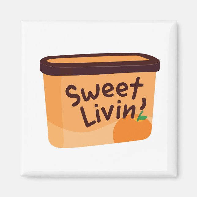 Sweet Livin'Ice Cream Magnet (Framsidan)