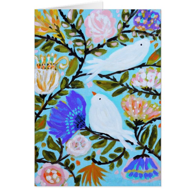 Sweet Love birds II Hälsningskort (Framsidan)