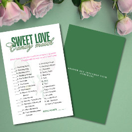 Sweet Love Candy Match Bridal Shower Game 