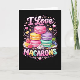 Sweet Love Macarons Helgkort