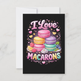 Sweet Love Macarons Tack Kort