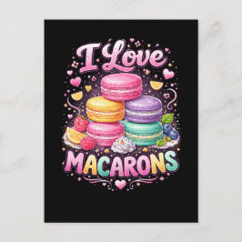 Sweet Love Macarons Vykort