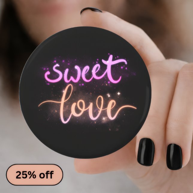 Sweet Love— Romantic Pin Button — Sweet Love Pin Flasköppnare (Skapare uppladdad)