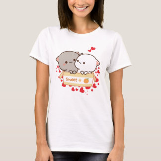 Sweet Love with Peach and Goma Cats T Shirt