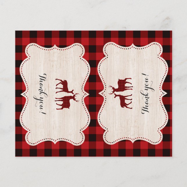 Sweet Lumberjack Baby Shower Tack Flygblad (Framsidan)