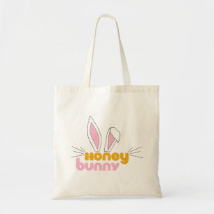 Sweet Lycklig Hunny Bunny honey Rabbit Art Tygkasse