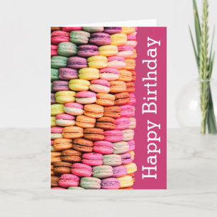 Sweet Macarons Grattis på födelsedagen Kort