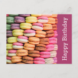 Sweet Macarons Grattis på födelsedagen Vykort