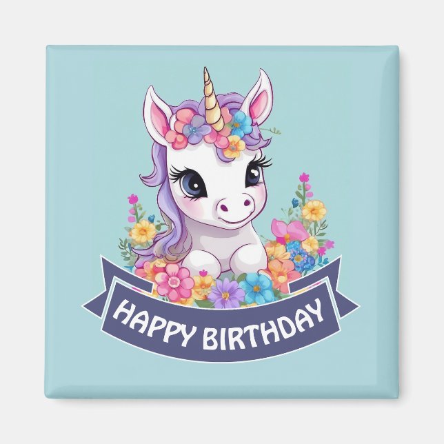 Sweet Magic Baby Unicorn Magnet (Framsidan)