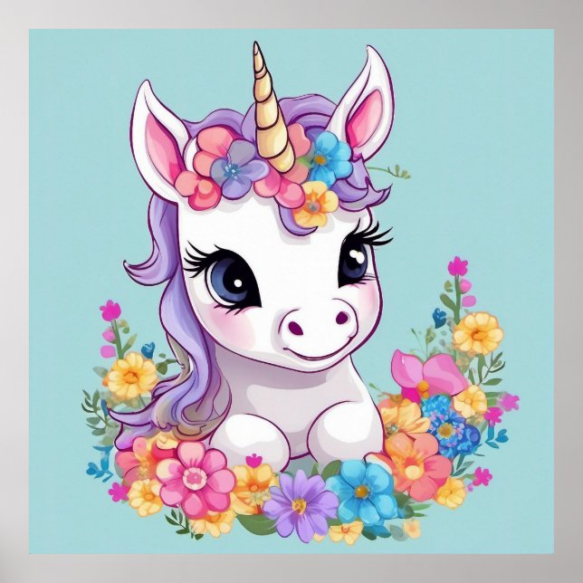 Sweet Magic Baby Unicorn Poster (Framsidan)